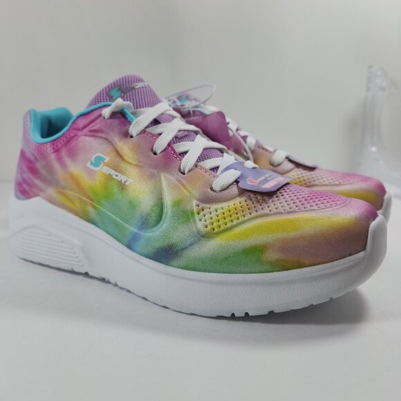 NWT S Sport By Skechers Girls Ilara Tie Dye Performance Sneakers 85073466 3 - Picture 2 of 16